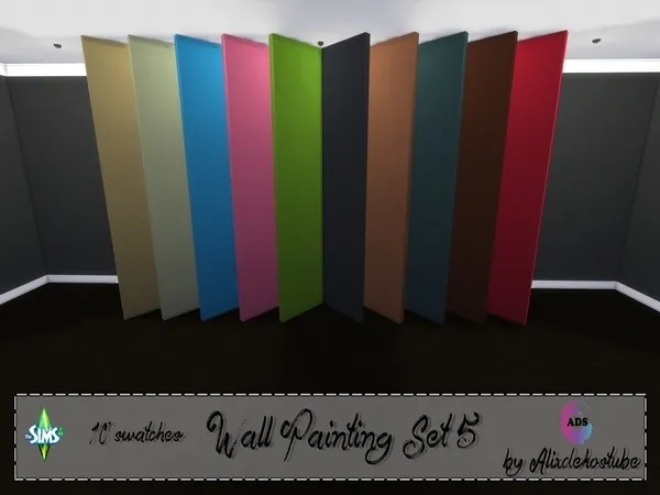 Alpha Wall Painting Set 5 - The Sims 4 Custom Content