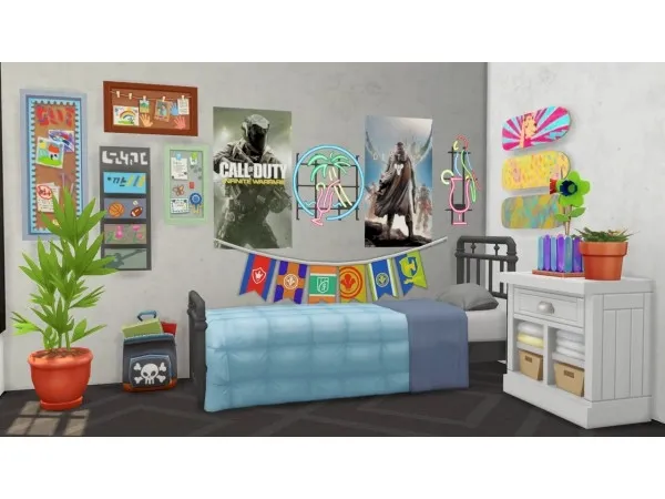 Alpha Gaming Posters by simsfinds - The Sims 4 Custom Content