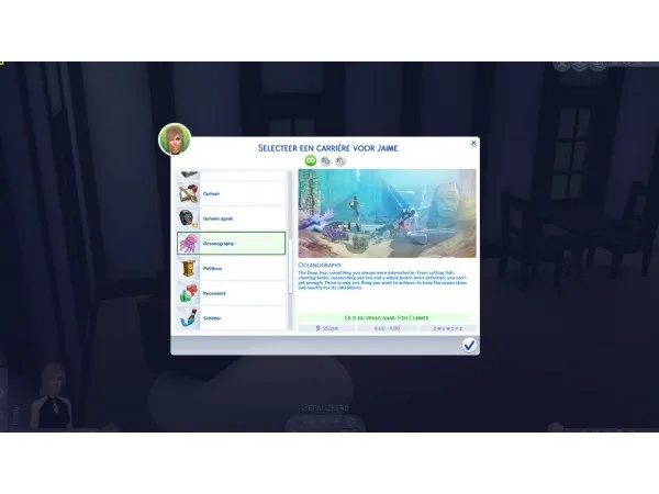 Mix Oceanography Career by simsfinds - The Sims 4 Custom Content