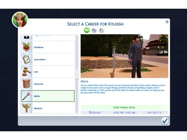 Mix Mafia Career by simsfinds - The Sims 4 Custom Content