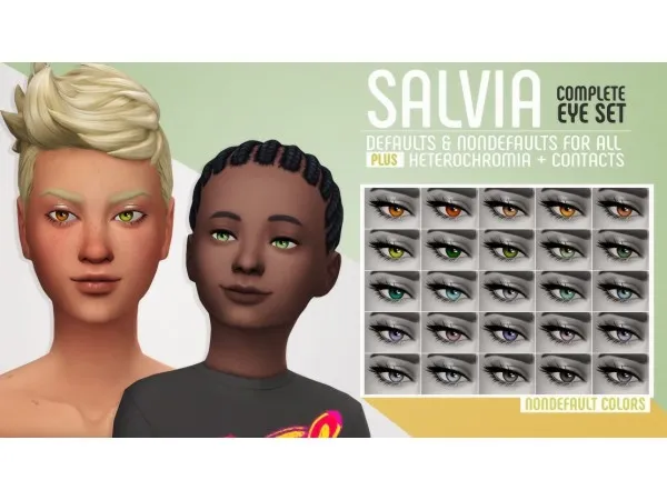 Maxis Match SALVIA EYES a complete eye set by simsfinds - The Sims 4 Custom Content
