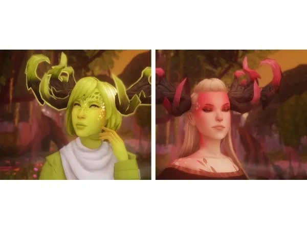 Maxis Match Valhallan Bloodtotem Horns by yuuletidesimming - The Sims 4 Custom Content