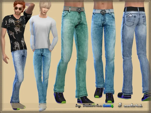 Maxis Match Pants Denim by thesimsresource - The Sims 4 Custom Content