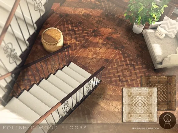 Alpha Polished Wood Floors by thesimsresource - The Sims 4 Custom Content