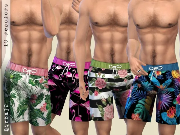 Alpha Anchor swimsuit - The Sims 4 Custom Content