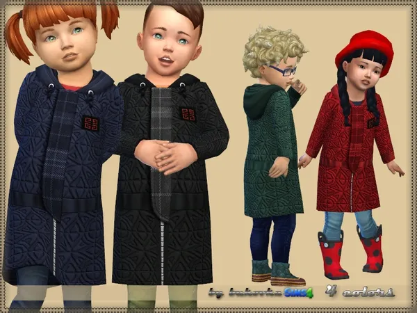 Alpha Coat Toddler - The Sims 4 Custom Content