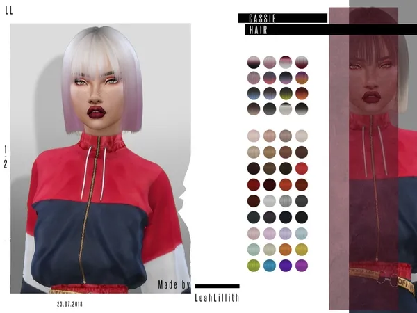 Alpha LeahLillith Cassie Hair by thesimsresource - The Sims 4 Custom Content