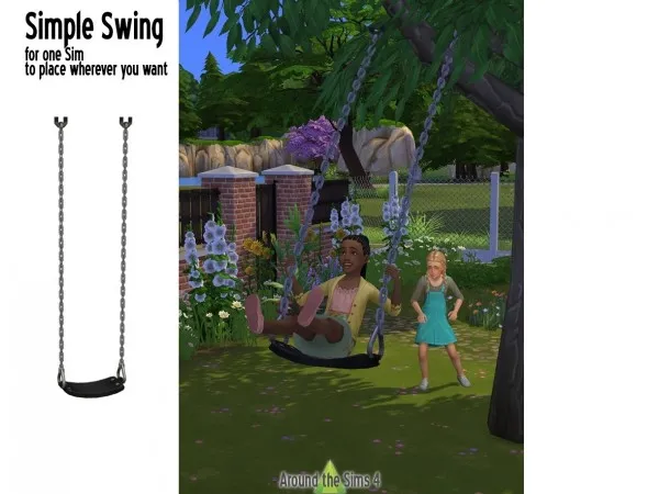 Maxis Match Around Simple swing - The Sims 4 Custom Content