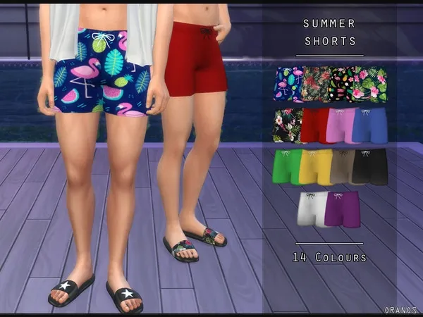 Alpha Summer Shorts by thesimsresource - The Sims 4 Custom Content