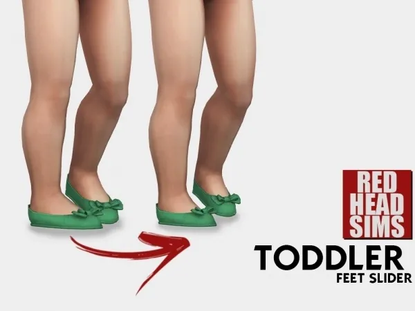 Mix TODDLER FEET SLIDER by redheadsims - The Sims 4 Custom Content