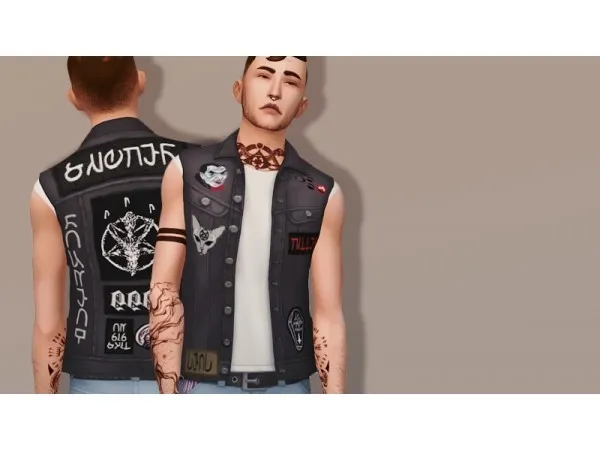 Maxis Match Weirdo's Vest by simsfinds - The Sims 4 Custom Content
