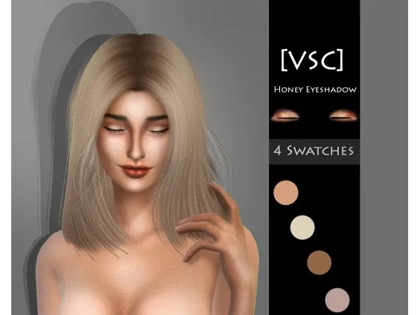 Mix Honey Eyeshadow by simsfinds - The Sims 4 Custom Content