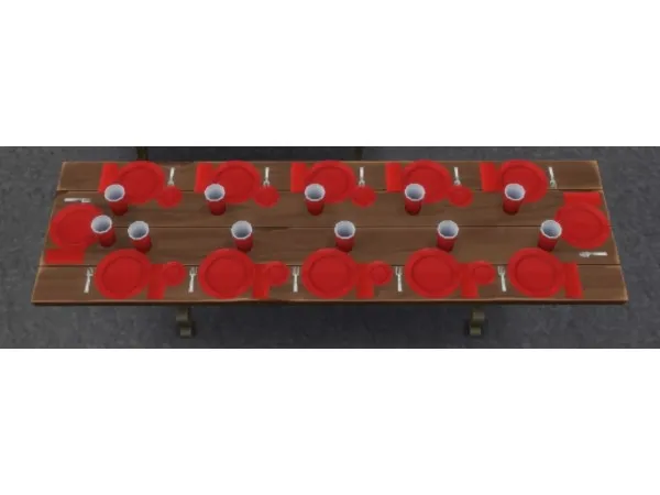 Maxis Match DINING TABLE OVERRIDES by simsfinds - The Sims 4 Custom Content