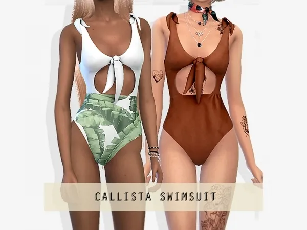 Alpha Callista Swimsuit - The Sims 4 Custom Content