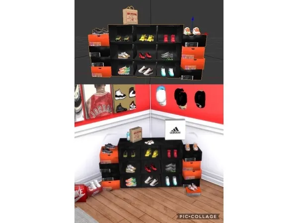 Alpha Simlocker Sneakerhead by simsfinds - The Sims 4 Custom Content