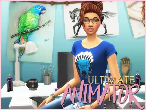 Mix Ultimate Animator Career by simsfinds - The Sims 4 Custom Content
