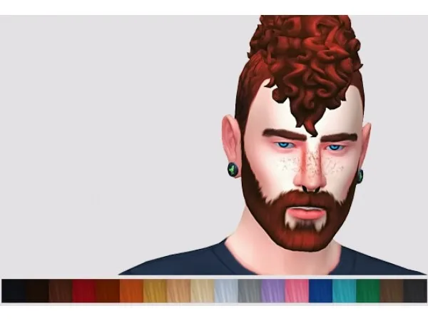 Maxis Match William wavy mohawk by simsfinds - The Sims 4 Custom Content