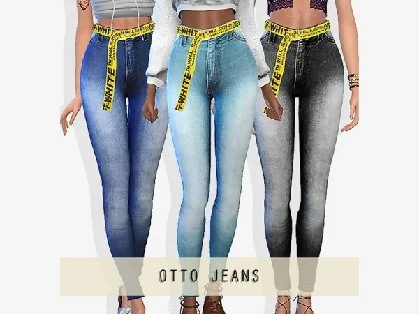 Alpha Otto Jeans by grafity-cc - The Sims 4 Custom Content
