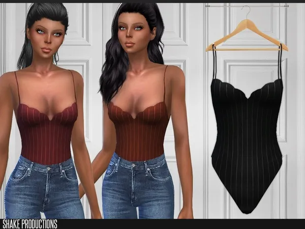 Mix ShakeProductions 159 Bodysuit - The Sims 4 Custom Content