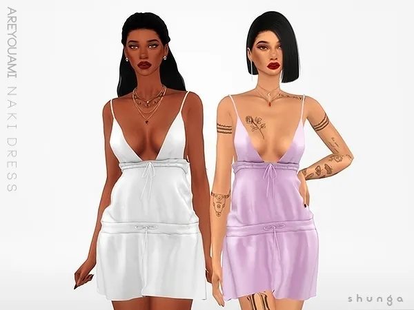 Alpha SHUNGA AYAI Naki Dress by shunga - The Sims 4 Custom Content