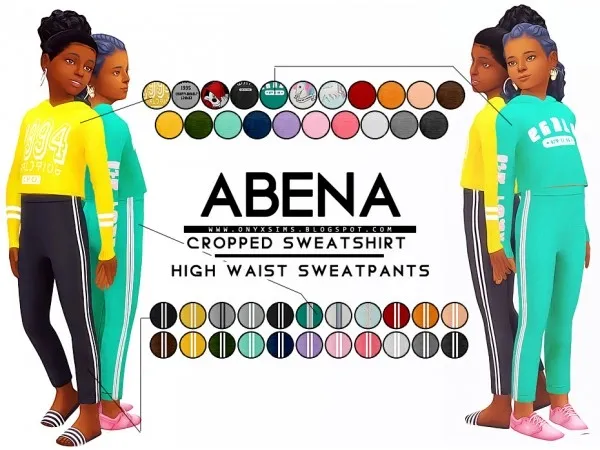 Alpha ABENA ATHLETIC SET by onyxsims - The Sims 4 Custom Content