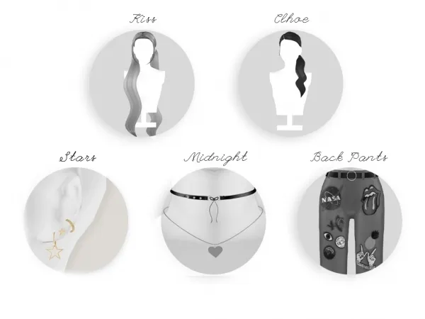 Maxis Match [EnriqueS4] Chill Set StarsEarrings by enriques4 - The Sims 4 Custom Content