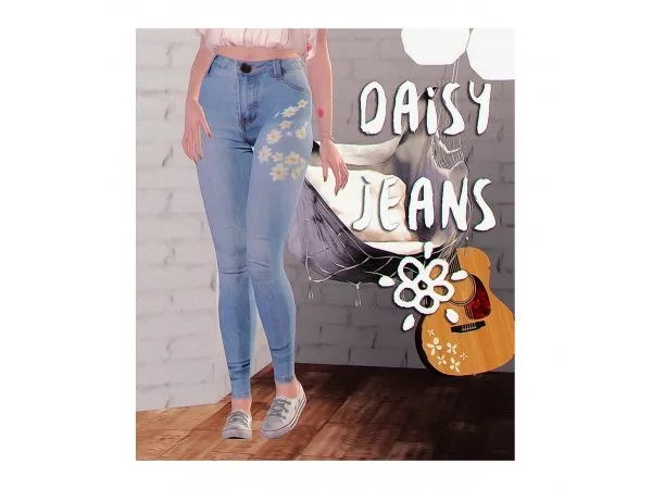 Daisy Jeans by simsfinds - The Sims 3 Custom Content