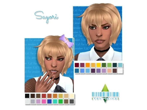 Maxis Match Sayori by simsfinds - The Sims 4 Custom Content