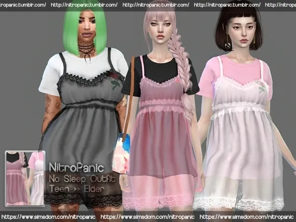 Alpha No Sleep Outfit - The Sims 4 Custom Content