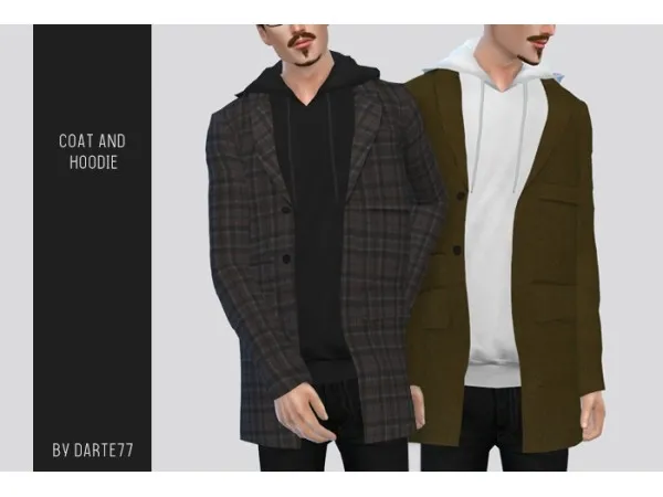 Maxis Match Coat and Hoodie by darte77 - The Sims 4 Custom Content