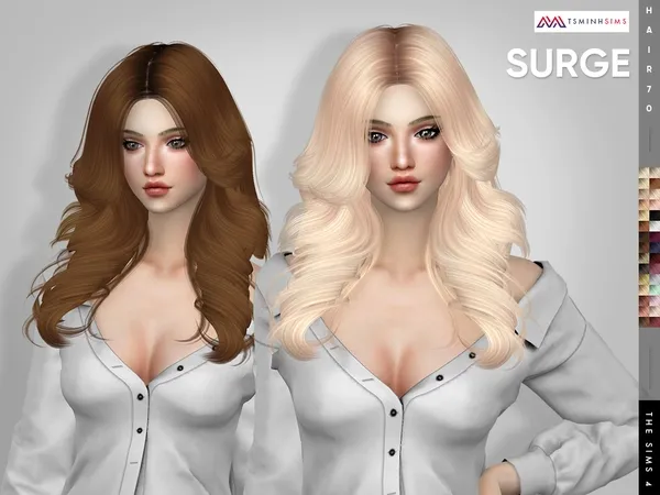 Alpha Surge ( Hair 70 ) by thesimsresource - The Sims 4 Custom Content