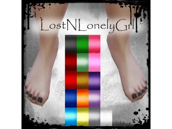 Maxis Match Colorful Toenails 4 All by LostNlonelyGrl86 - The Sims 4 Custom Content