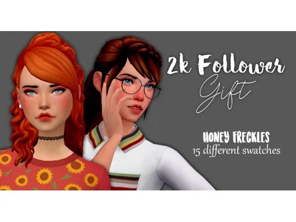 Honey Freckles by hollowsprings - Sims 4 CC - SimsFinds