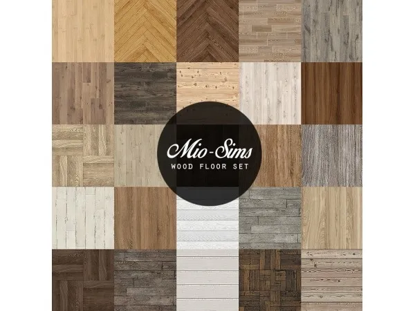 Alpha Wood floor set sims by simsfinds - The Sims 4 Custom Content
