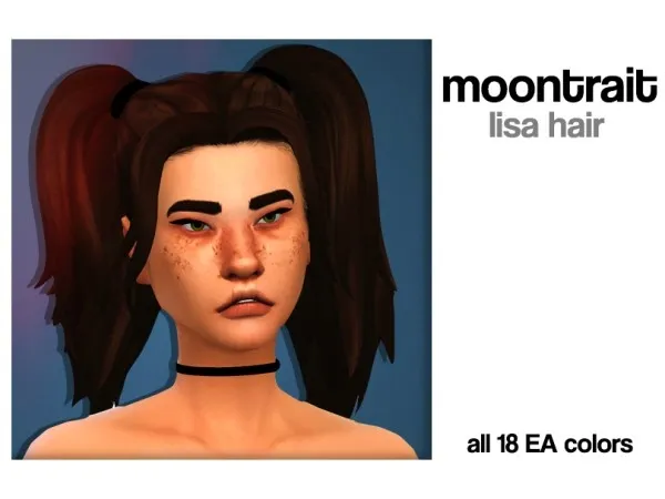 Maxis Match Lisa hair by simsfinds - The Sims 4 Custom Content