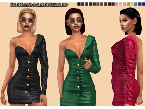 Alpha Calypso Hair Recolor by simsfinds - The Sims 4 Custom Content