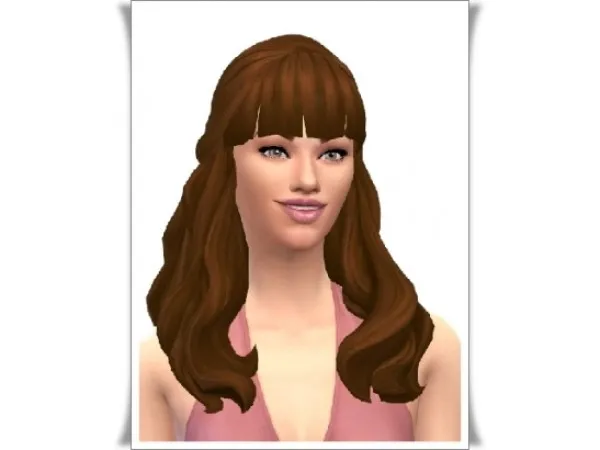 Maxis Match Christin Half Up Hair by simsfinds - The Sims 4 Custom Content