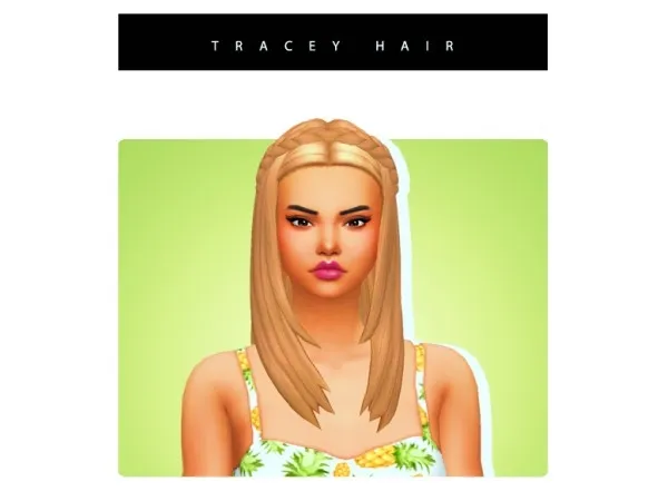Maxis Match Tracey hair by simsfinds - The Sims 4 Custom Content