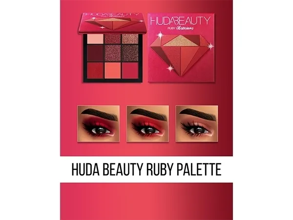 Mix HUDA BEAUTY RUBY PALETTE (OBSESSIONS CO) by fifthscreations - The Sims 4 Custom Content