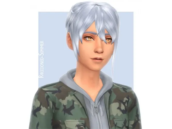 Maxis Match [Raccooned] Startup hair by simsfinds - The Sims 4 Custom Content