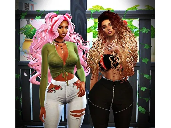 Alpha Hair Gifts by simsfinds - The Sims 4 Custom Content