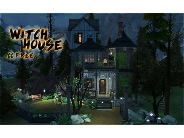 Maxis Match Witch House by simsfinds - The Sims 4 Custom Content