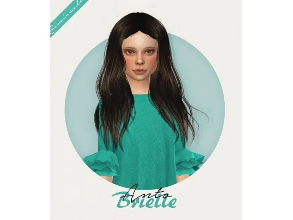 Alpha Anto Brielle Kids Version by simsfinds - The Sims 4 Custom Content