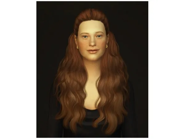 Alpha Re Edit Cazy_Hannah hair sims by simsfinds - The Sims 4 Custom Content