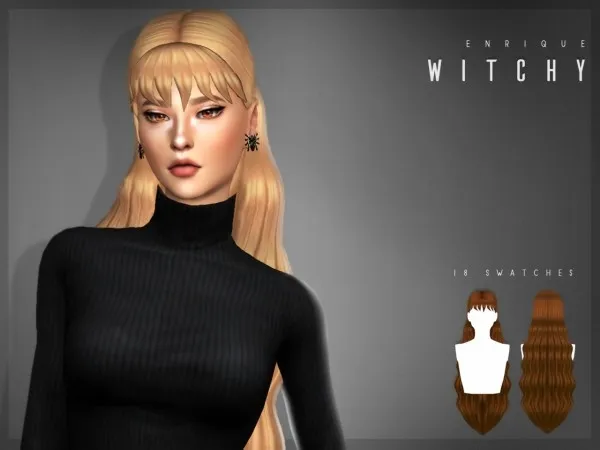 Maxis Match WITCHY HAIRSTYLE by enriques4 - The Sims 4 Custom Content