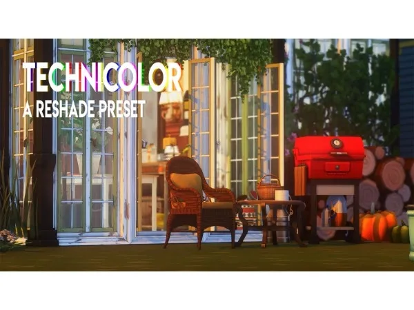 Mix TECHNICOLOR A Reshade Preset by simsfinds - The Sims 4 Custom Content