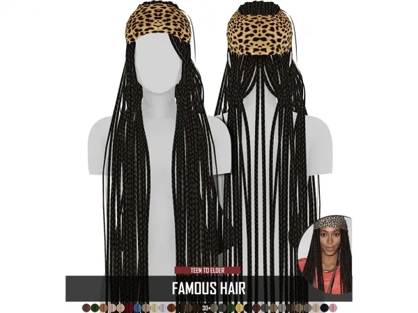 Alpha FAMOUS HAIR - The Sims 4 Custom Content