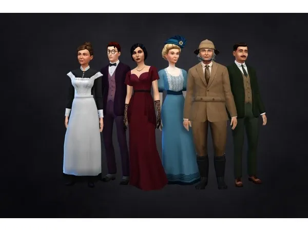 Maxis Match Clue Characters by simsfinds - The Sims 4 Custom Content