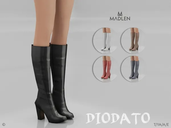 Alpha Madlen Diodato Boots - The Sims 4 Custom Content