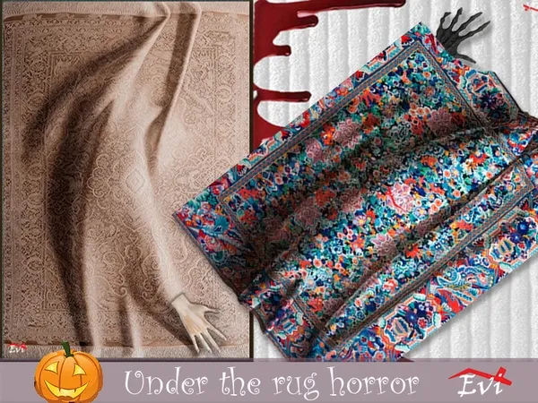 Alpha Under the rug horror by thesimsresource - The Sims 4 Custom Content